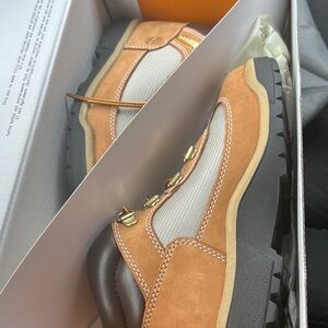 Timberland Men's Brown and Cream Boots